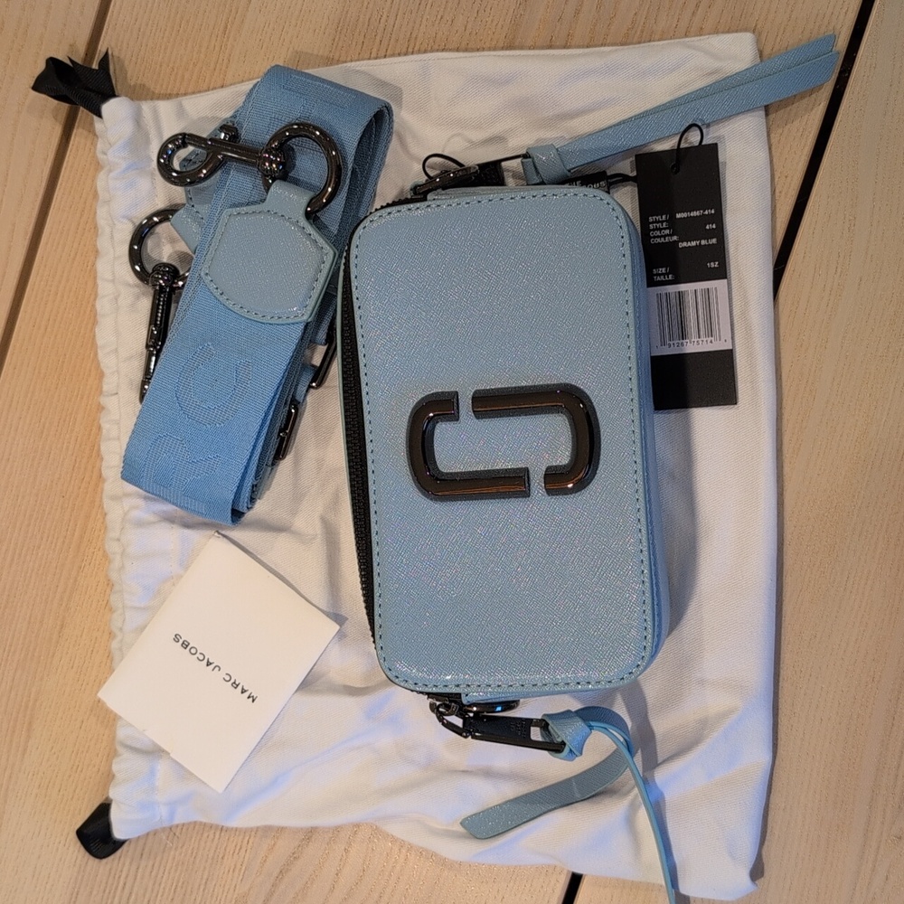 Marc Jacobs Light Blue Mini Bag with Strap